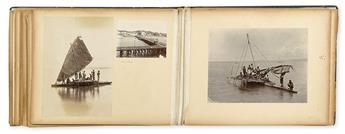 (FIJI--EARLY PHOTOGRAPHS.) An album containing 54 photographs,